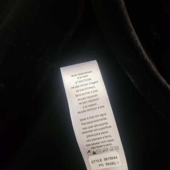 Alex Evenings Portrait Collar Velvet Stretch Blouse With Brooch - Picture 12 of 12